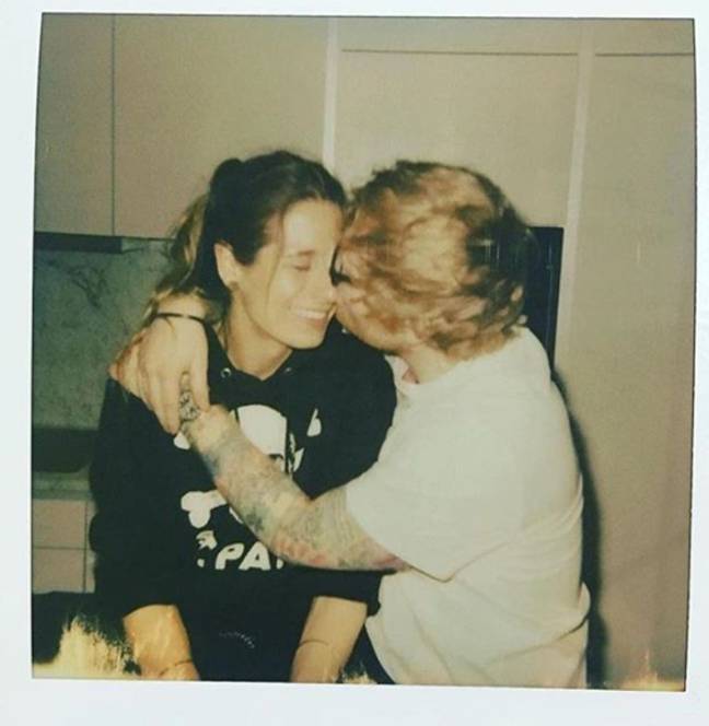 Ed Sheeran和Cherry Seaborn。信用：Instagram