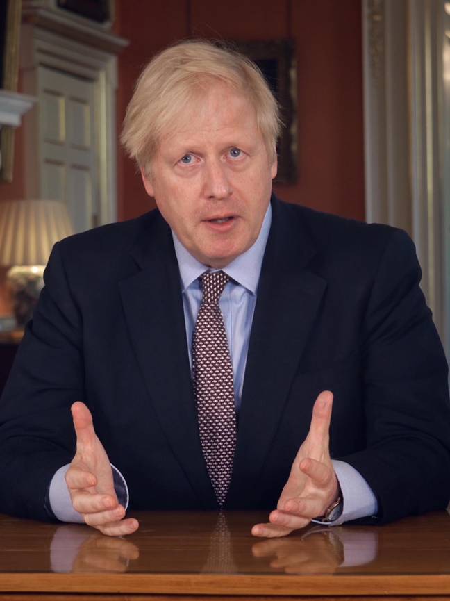 Boris Johnson宣布在锁定措施下放松。信用：PA