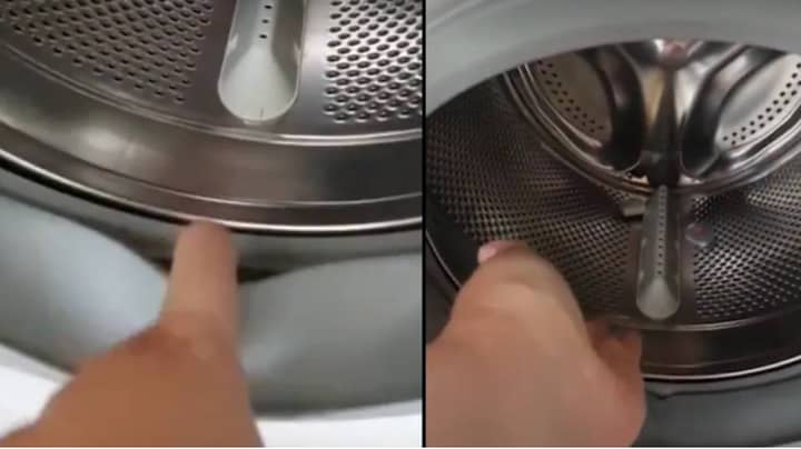 女人证明您的洗衣机可能有多脏