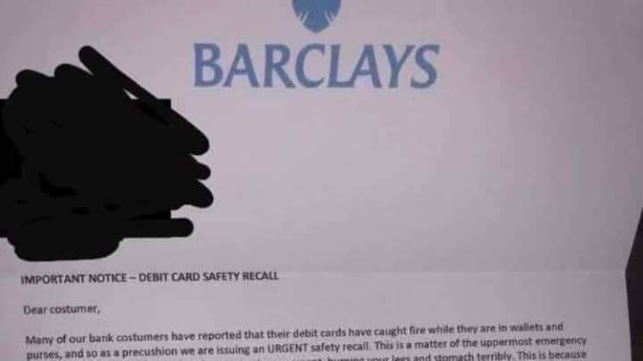 警察分享“警告”最坏的骗局信，声称卡可以燃烧