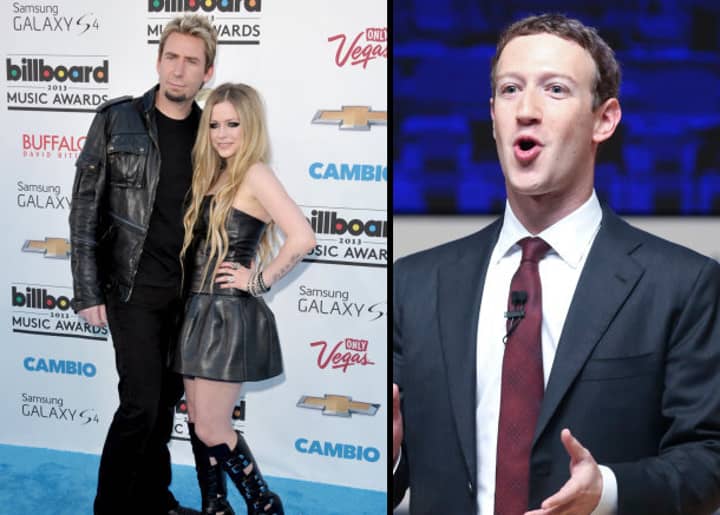 艾维利·拉维尼（Avril Lavigne）刚刚称马克·扎克伯格（Mark Zuckerberg）为Nickelback笑话