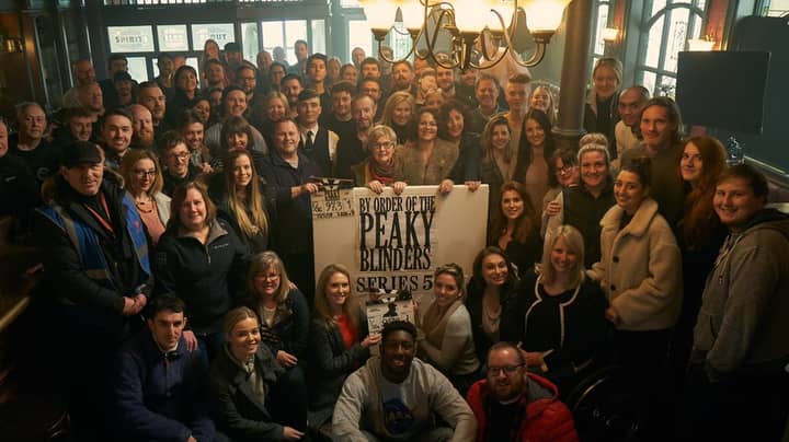 Peaky Blinders Cast and Crew Mark Mark Season fift fift the Group Photo“width=