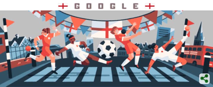 2019年女足世界杯：谷歌涂鸦设英格兰对美国半决赛交锋