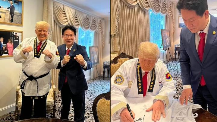 唐纳德·特朗普（Donald Trump）授予跆拳道的荣誉黑带