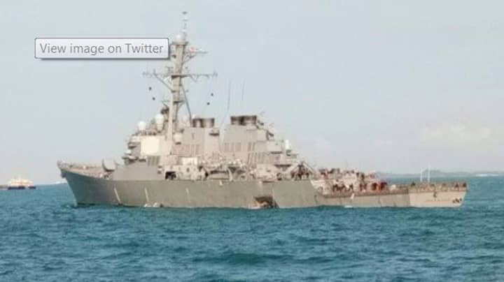 约翰·麦凯恩（John S McCain）：美国水手在驱逐舰与油轮碰撞后失踪