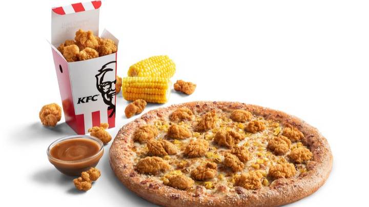 必胜客(Pizza Hut)和肯德基(KFC)正在重新推出爆米花鸡肉披萨