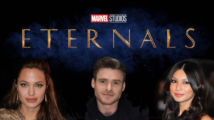 Gemma Chan与Richard Madden和Angelina Jolie一起演讲，与Marvel的The Eternals加入