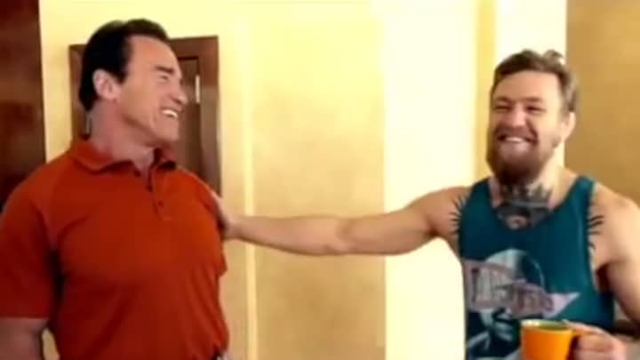 康纳·麦格雷戈（Conor McGregor）在心脏手术后向阿诺德·施瓦辛格（Arnold Schwarzenegger）发送热情