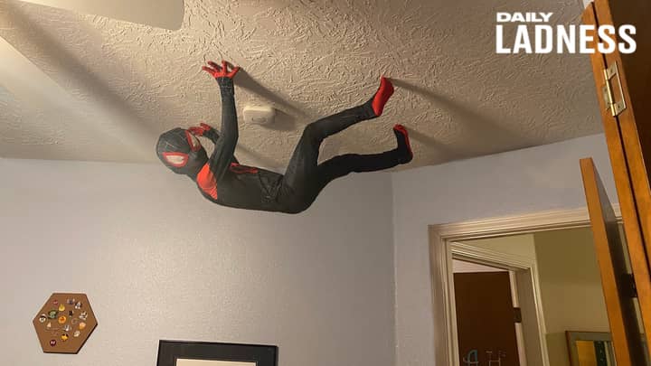爸爸使用Photoshop将儿子变成现实生活中的蜘蛛侠