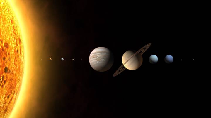 您可以本周在太阳系中查看所有七个行星“width=