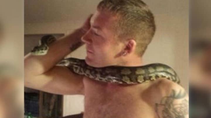 Snake Handler在“情感表现”中被他的8英尺宠物蟒蛇勒死