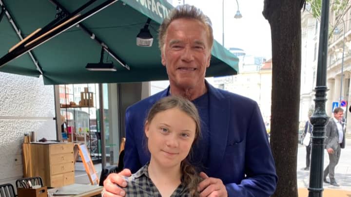 阿诺德·施瓦辛格（Arnold Schwarzenegger）提出要借给格雷塔·敦伯格（Greta Thunberg）的电动汽车