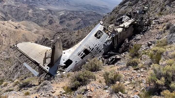 植物学师发现了死亡时代飞机的残骸在死亡谷