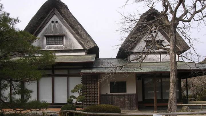 被遗弃的房子在日本被释放