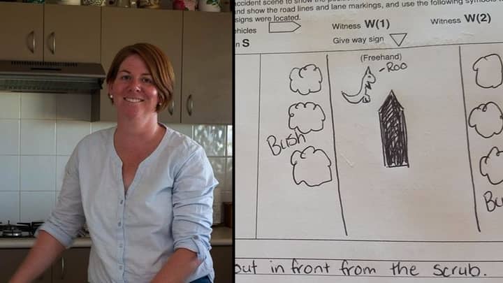 澳大利亚妇女绘制袋鼠的小便版本的袋鼠索赔